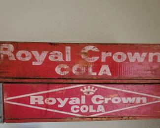 Vintage Royal Crown Cola Wooden Crates