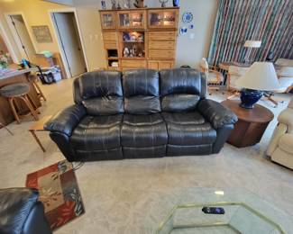 Black Electric Recliner Sofa