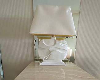 1970s Italian travertine side table (2)