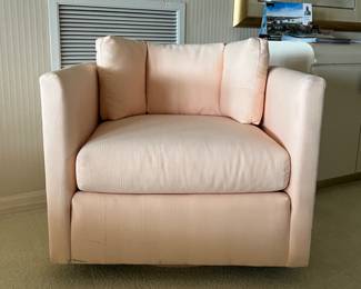 Custom upholstered swivel- vintage