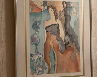 Jane Bazinet "Woman" - 1987 - Hand Signed Serigraph 