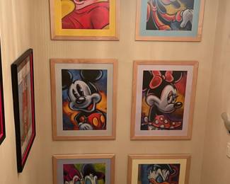 Vintage framed Disney puzzles