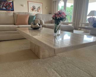 1970s Italian travertine coffee tables (1)
