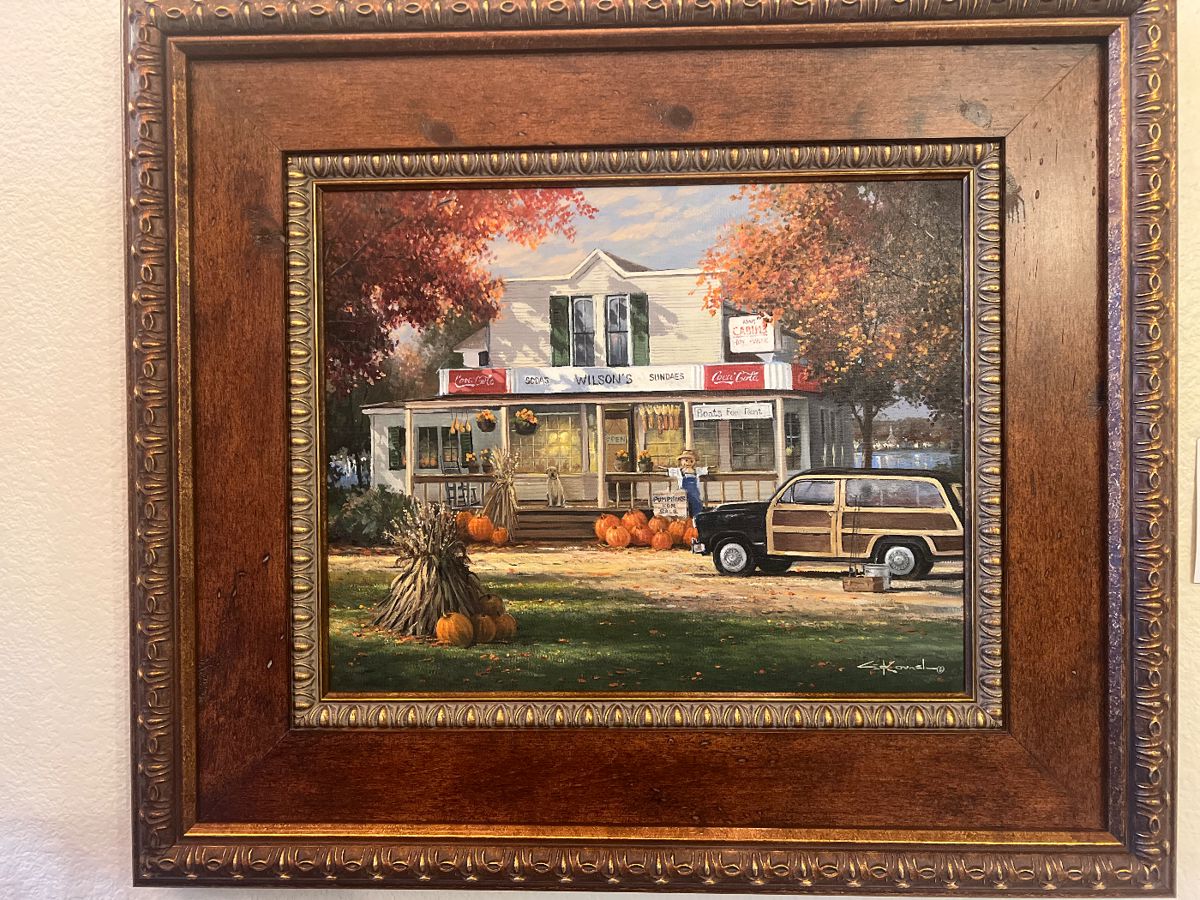 George Kovach original oil in elegant frame. Beautiful!