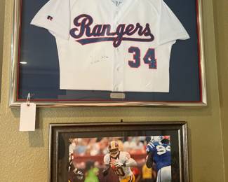 Signed Nolan Ryan jersey, would make a great Christmas gift for a Rangers fan. 