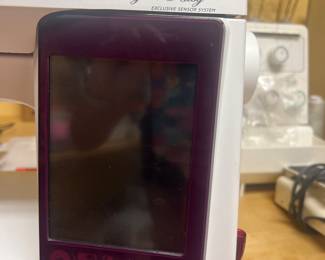 Husqvarna Viking Designer Ruby Royale with monogramming attachment. 