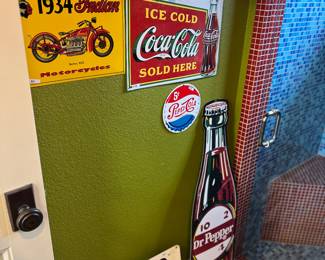 Lots of cool vintage signs 