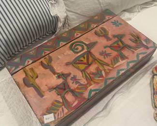 Really cool box hand painted from Santa Fe