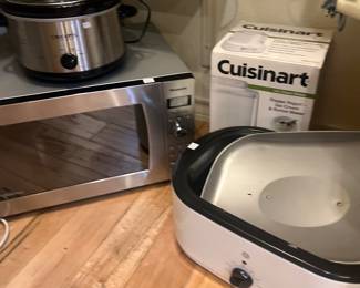 Microwave, crock pots, ice cream maker