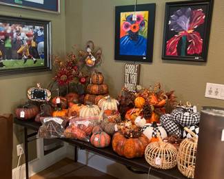 Lots of fall pumpkins