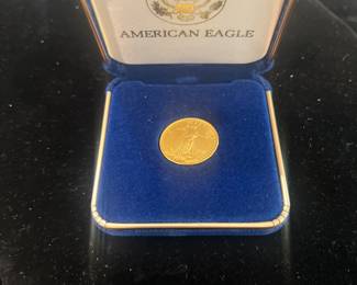 American Eagle solid gold coin 