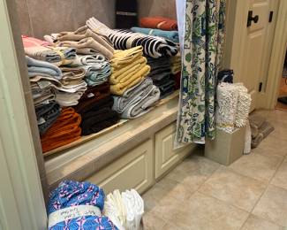 So many sheets and towels