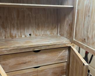 Inside view of cabinet