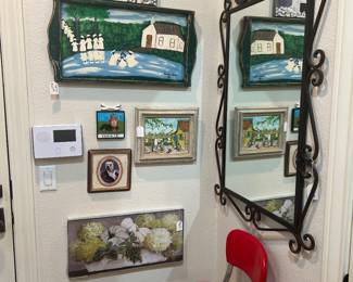 Original art on every wall in the house!