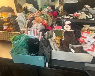 Scarves, gloves, umbrellas