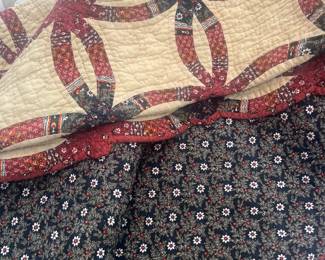 Large hand stitched quilt, amazing!