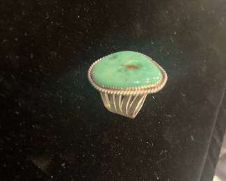 Sterling and turquoise