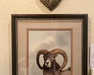 Judy Meyer original watercolor “Desert Ram”