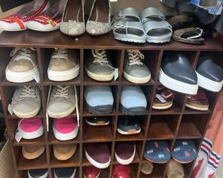Tons of women’s shoes including Frye, Cole Haan, Vince, Birkenstock, Ugg, Coach, Sorel