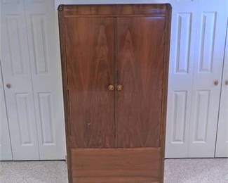 Vintage VaughanBassett Waterfall Wardrobe Cabinet 