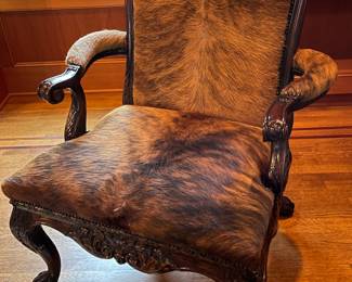 Theodore Alexander hide chair