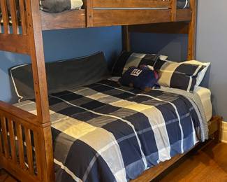 Ethan Allen  bunk bed, twin or twin and full.  Full shown