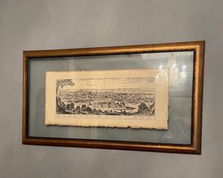 Vintage print of old Paris