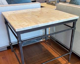 Marble top side table