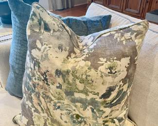 Decorative down pillows