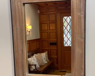 Wood mirror, rustic mirror