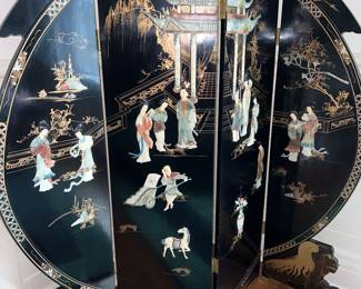 ROUND mother of pearl screen (rare)