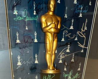 Signed by all the Oscar winners from the 1980's   