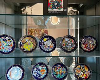 Bjorn Wiinblad collector plates with boxes