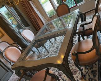 This is the Karges dining table with out the leaf.  Really beautiful   