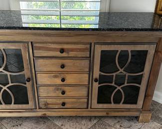 Great console  or dresser   granite top