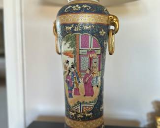 Pair Vintage  Chinese table lamps