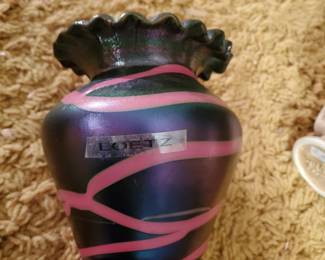 Loetz art glass vase