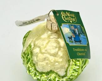 Old World Christmas Ornament Glass Cauliflower