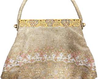 French Art Deco Micro Beaded Evening Bag