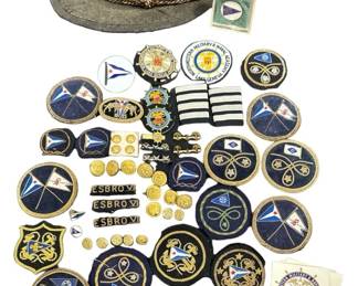 Large Collection Chicago Yacht Club / Military Academy Patches Ephemera