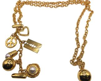 Vintage MOSCHINO Charm Chain Belt 