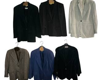 Collection (6) Vintage Womens Blazers, ARMANI, BROOKS BROTHERS, BENDEL