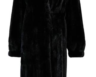Full Length Black  Mink Coat: Canadian 