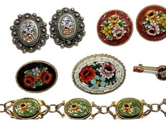 Collection Italian Micro Mosaic Jewelry 
