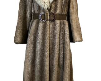 GORGEOUS FOX AND BEAVER 1970'S FUR COAT
