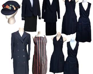 Collection Vintage United Airlines Flight Attendant/ Stewardess Uniforms 