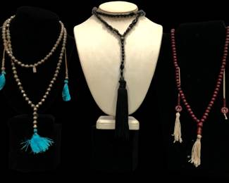 COLLECTION (3) PRAYER BEADS, STERLING SILVER

