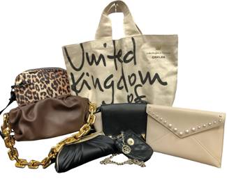 Collection (7) Contemporary Leather Handbags