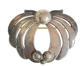 KALO STERLING SILVER BROOCH
