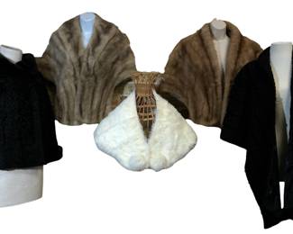 Collection Mink, Persian Lamb Fur Wraps and Jacket